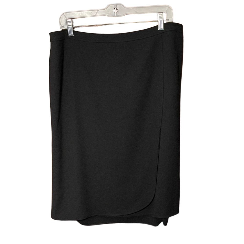 Vintage Giorgio Armani Collezioni Black Skirt Size 12 - Picture 1 of 5